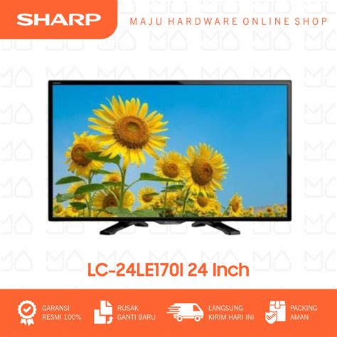 Jual TV DIGITAL SHARP AQUOS LC 24LE170I LED TV 24 INCH HDMI USB VIDEO