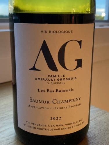 Amirault Grosbois Les Bas Bournais Saumur Champigny Vivino Us