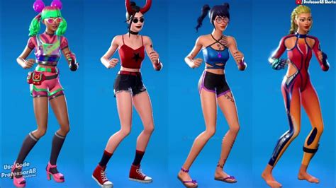 Fortnite Twist Emote With Hot Summer Girl Skins Thicc 🍑😘😍 Youtube