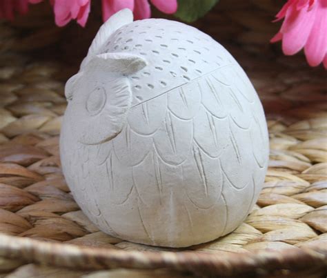 Round Owl Garden Statue Concrete Owl Cement Garden Owl Etsy