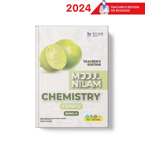 NILAM EDISI GURU Kimia Chemistry Tingkatan 4 2024 Buku A B Modul