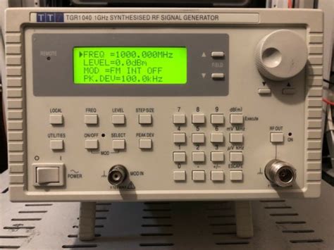 TTi 1 GHz RF Signal Generator TGR1040 With Calibration Thurby Thandar