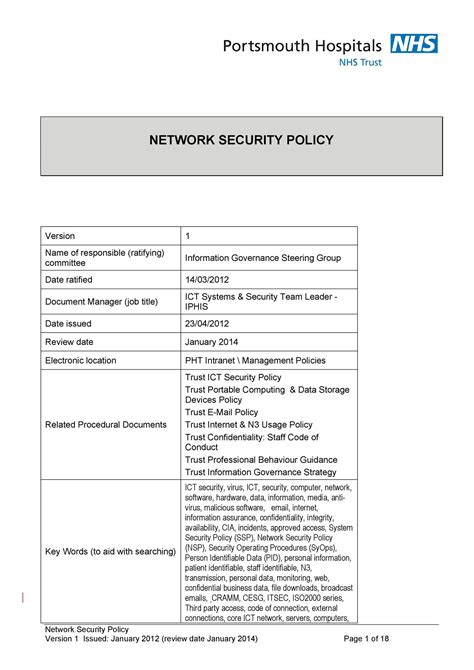 42 Information Security Policy Templates [cyber Security] ᐅ Templatelab