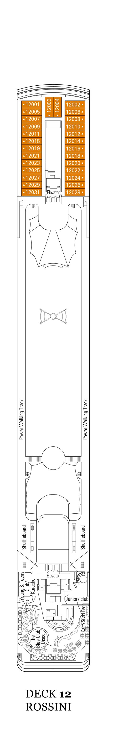 MSC Lirica Deck Plans | CruiseInd