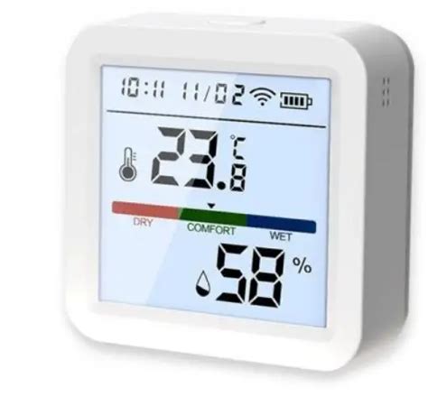 Smart Life Th Wi Fi Temperature And Humidity Sensor With Backlight