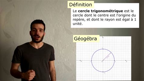 1re Le cercle trigonométrique et le radian YouTube