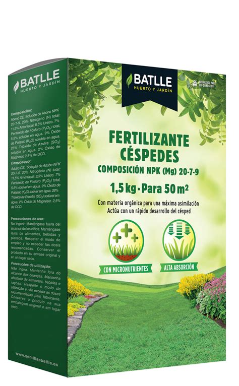 Fertilizante Césped Semillas Batlle Huerto Y Jardín