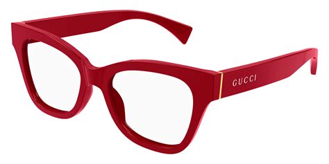 Gucci™ GG1133O 005 52 Red Eyeglasses