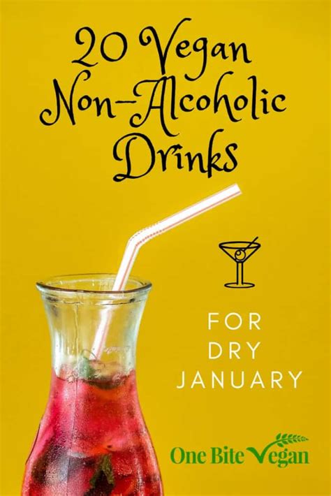 20 Vegan Non Alcoholic Drinks For Dry January One Bite Vegan