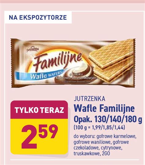 Wafle Mleczno Czekoladowe Jutrzenka Familijne 2go Cena Promocje