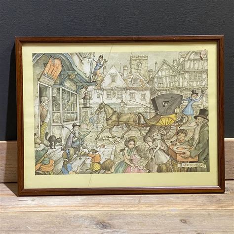 Anton Pieck Print In Lijst Etsy Nederland