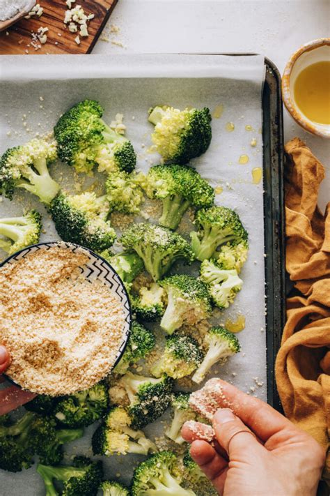 Perfect Roasted Broccoli with Vegan Parmesan - Minimalist Baker Recipes