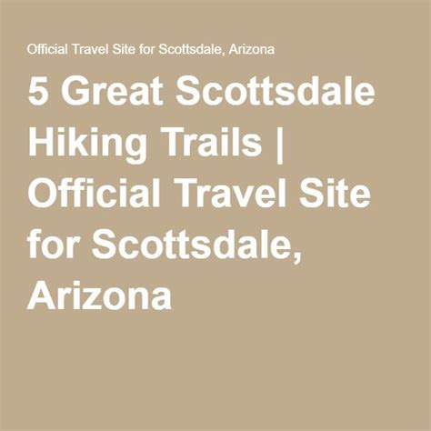 Pin on Scottsdale {Hikes}