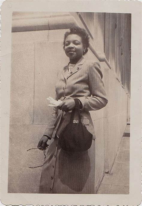 Old Vintage Antique Photograph Pretty African American Woman Wearing Suit Vintage African