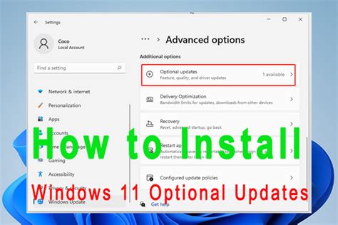 How To Install Windows 11 Optional Updates And Fix Its Issue Minitool Partition Wizard