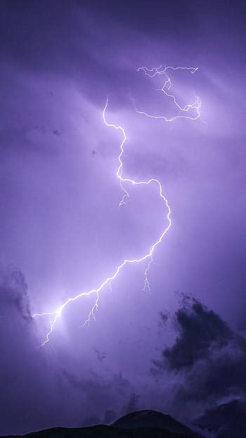 Purple Lightning Crazy Lightning Storm City Lightning Night Purple