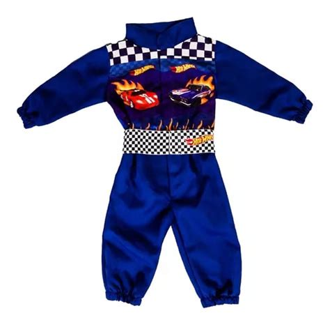 Roupa Piloto Infantil Menino Macacão Hot Wheels Parcelamento sem juros