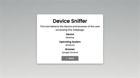 Device Sniffer Using PHP with Source Code | SourceCodester