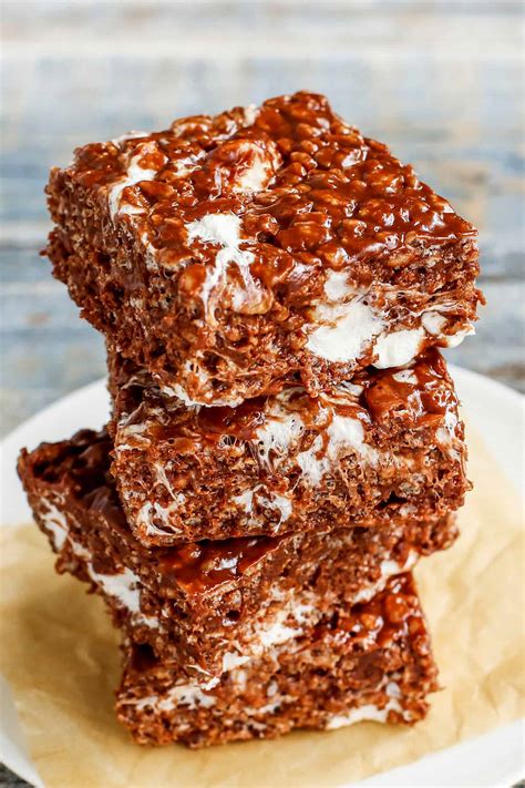 Chocolate Peanut Butter Rice Krispies Bars L A Farmgirl S Dabbles