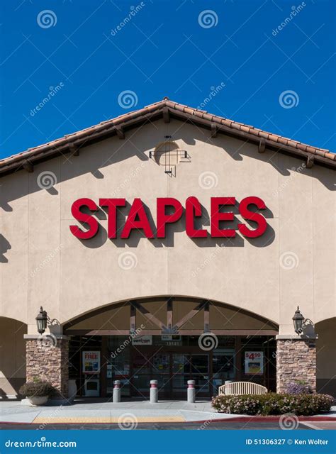 Staples Office Supply Store Vertical Image Editorial Photography