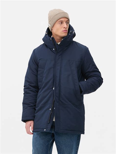 Parka Capuche Bleu Marine Homme Primark