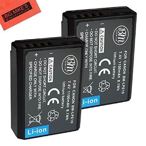 Bm Premium Pack Of Lp E Batteries For Canon Eos Rebel T T T