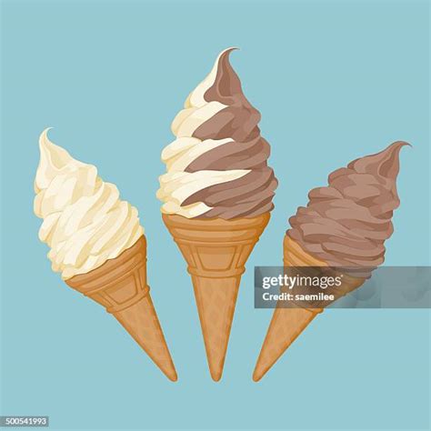 165 Soft Serve Ice Cream Cones High Res Illustrations Getty Images