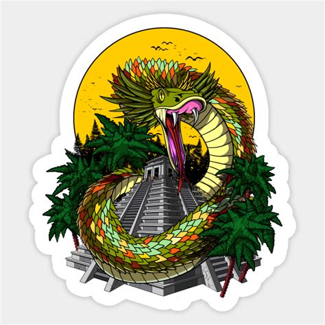 Quetzalcoatl Aztec Serpent God - Quetzalcoatl Aztec Snake - Sticker ...