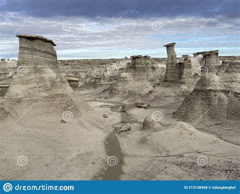 Hoodoo Badlands Bisti De Na Zin Wilderness Area New Mexico Stock