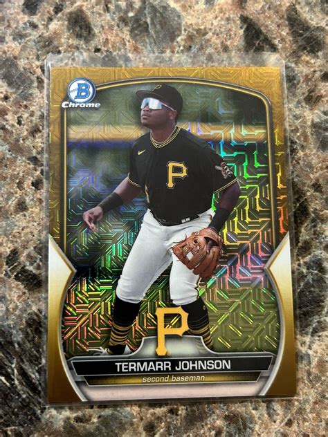 2023 Bowman Chrome Mega Box Termarr Johnson Gold D 36 50 MOJO Top