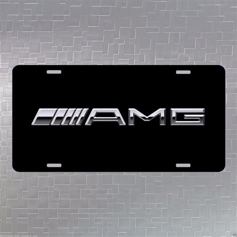 Mercedes Benz Amg Aluminum License Plate C E S Sl G M Slk Cls Cla Merc