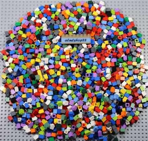 Lego 1x1 Basic Bricks Assorted Classic Trans Colors Mosaic Bulk Lot