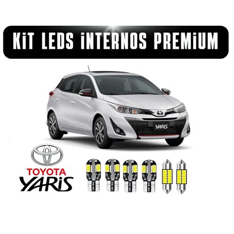 Kit Lampadas Led Internas Premium Teto Porta Malas Quebra Sol Toyota