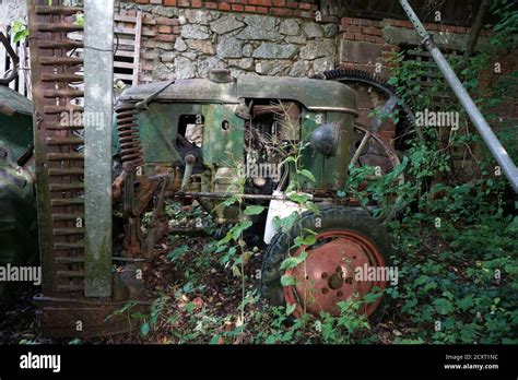 Abandoned Place In Summer Photographed With Natural Light Stock Photo