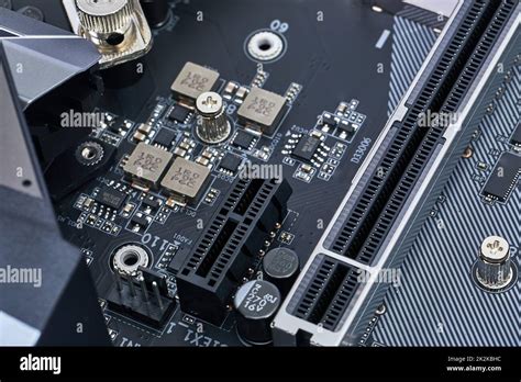 Close Up Of Pci Slots On A Mother Board Stock Photo Alamy🖐 Conheça O