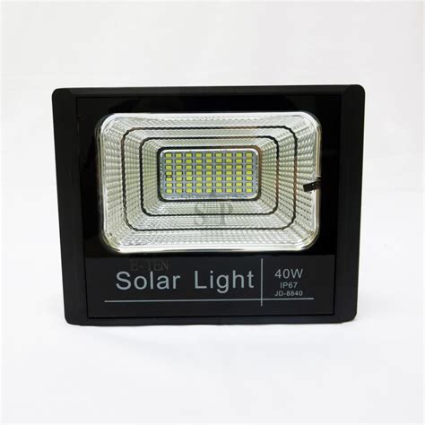 Reflector Led W Solar Ip Control Luz Blanca Envio Gratis