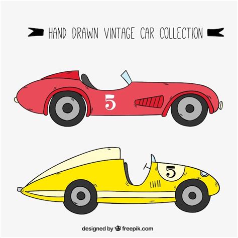 Vintage Race Car Clipart