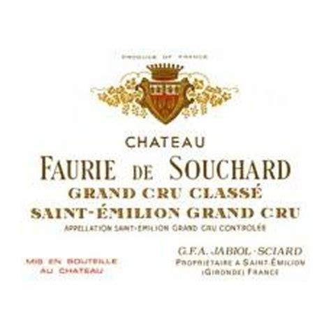 Ch Teau Faurie De Souchard Grand Cru Class De Saint Emilion Prix