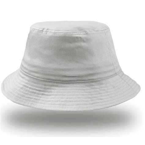 Cappello Bianco Da Personalizzare 100 Cotone Bucket Cotton Toppe E