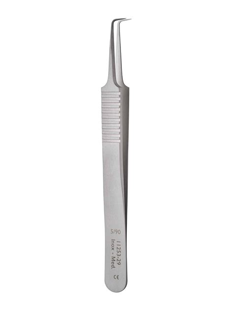 11253 29 Dumont Medical 5 90 Forceps Angled 90 Deg Inox Fine