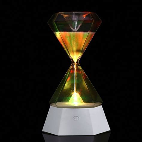 Sld01 Sandglass Colorful Night Light Desktop Led Ambient Lamp 15 Minute Timing Usb Rechargeable