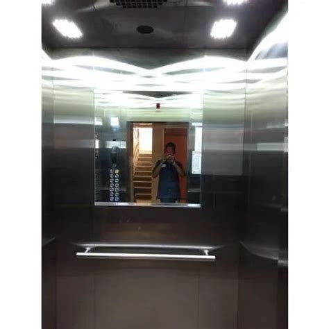 Stainless Steel Polished 6 Person Residential Elevator Max Persons