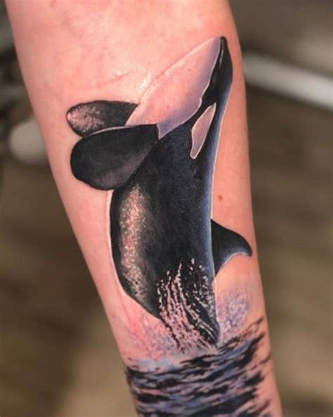 Realistic Orca Tattoo