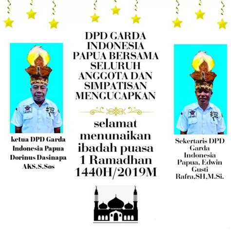 GARDA Indonesia Papua Selamat Menunaikan Ibadah Puasa Ramadhan 2019