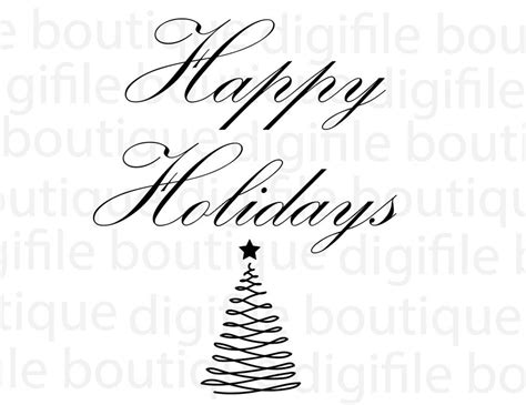 Happy Holidays SVG, Happy Holidays PNG, Happy Holidays Vector, Happy Holidays Jpeg, Happy ...