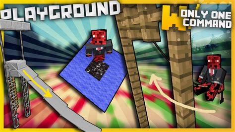 Minecraft Playground Items With Only One Command Block Swings