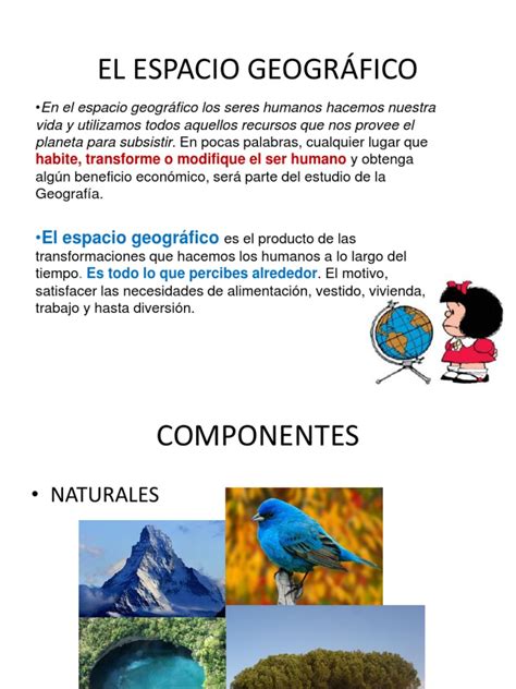 El Espacio Geográfico Sus Componentes Y Las Categorías De Análisis Pptx