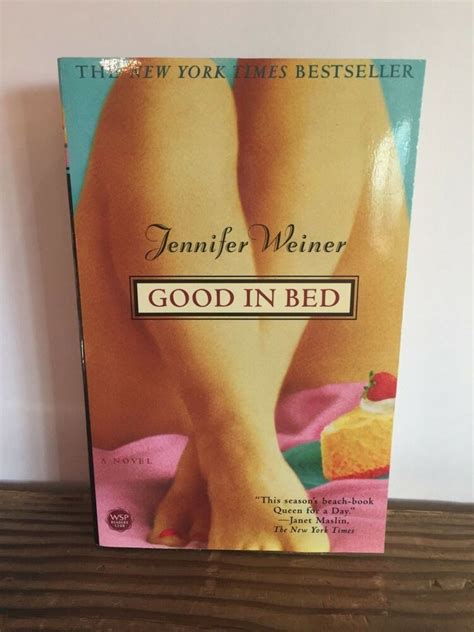 Good In Bed By Jennifer Weiner 2002 Paperback Jennifer Weiner Beach Books Paperbacks