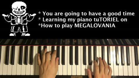 How To Play Undertale Megalovania Piano Tutoriel Youtube