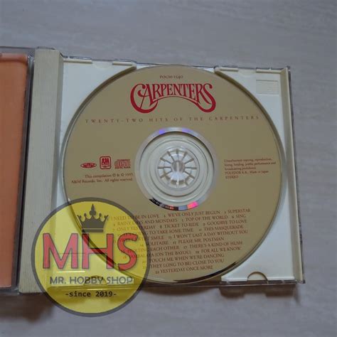 Twenty Two Hits Of The Carpenters Cd Original Copy Hobbies